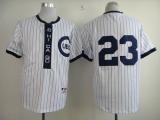 Chicago Cubs -23 Ryne Sandberg White 1909 Turn Back The Clock Stitched MLB Jersey