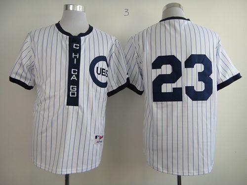Chicago Cubs -23 Ryne Sandberg White 1909 Turn Back The Clock Stitched MLB Jersey