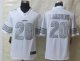 Nike Detroit Lions -20 Barry Sanders White NFL Limited Platinum Jersey