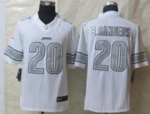 Nike Detroit Lions -20 Barry Sanders White NFL Limited Platinum Jersey Nike Detroit Lions -20 Barry Sanders White NFL Limited Platinum Jersey