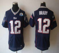 Nike Patriots -12 Tom Brady Navy Blue Team Color With Hall of Fame 50th Patch Stitched NFL Elite Jer Nike Patriots -12 Tom Brady Navy Blue Team Color With Hall of Fame 50th Patch Stitched NFL Elite Jer