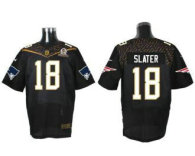 Nike New England Patriots -18 Matt Slater Black 2016 Pro Bowl Stitched NFL Elite Jersey