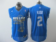 Dallas Mavericks 2011 NBA Finals Champions -2 Jason Kidd Revolution 30 Blue Stitched NBA Jersey