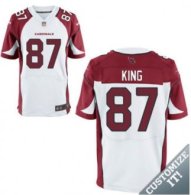 Nike Arizona Cardinals -87 King Jersey White Elite Road Jersey