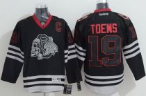 Chicago Blackhawks -19 Jonathan Toews Black Ice Stitched NHL Jersey