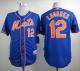 New York Mets -12 Juan Lagares Blue Alternate Home Cool Base Stitched MLB Jersey