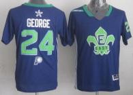 Indiana Pacers -24 Paul George Navy Blue 2014 All Star Stitched NBA Jersey