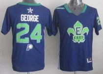 Indiana Pacers -24 Paul George Navy Blue 2014 All Star Stitched NBA Jersey