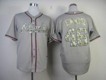 Atlanta Braves #46 Craig Kimbrel Grey USMC Cool Base Stitched MLB Jersey Atlanta Braves #46 Craig Kimbrel Grey USMC Cool Base Stitched MLB Jersey