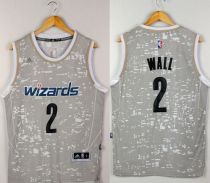 Washington Wizards -2 John Wall Grey City Light Stitched NBA Jersey Washington Wizards -2 John Wall Grey City Light Stitched NBA Jersey