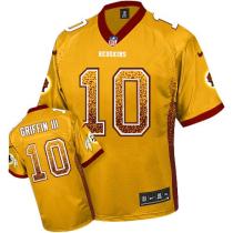 Nike Washington Redskins -10 Robert Griffin III Gold Men's Stitched NFL Elite Drift Fashion Jersey Nike Washington Redskins -10 Robert Griffin III Gold Men's Stitched NFL Elite Drift Fashion Jersey
