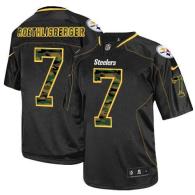 Nike Pittsburgh Steelers #7 Ben Roethlisberger Black Men's Stitched NFL Elite Camo Fashion Jersey