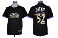 Nike Ravens -52 Ray Lewis Black NFL Game All Star Fashion Jersey