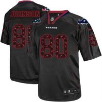Nike Houston Texans -80 Andre Johnson New Lights Out Black Mens Stitched NFL Elite Jersey