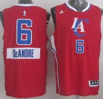 Los Angeles Clippers -6 DeAndre Jordan Red 2014-15 Christmas Day Stitched NBA Jersey Los Angeles Clippers -6 DeAndre Jordan Red 2014-15 Christmas Day Stitched NBA Jersey