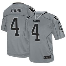 Nike Oakland Raiders #4 Derek Carr Lights Out Grey Men's Stitched NFL Elite Jersey Nike Oakland Raiders #4 Derek Carr Lights Out Grey Men's Stitched NFL Elite Jersey