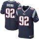 Nike New England Patriots -92 Malcom Brown Navy Blue Team Color Mens Stitched NFL Elite Jersey