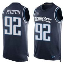 Nike Tennessee Titans -92 Ropati Pitoitua Navy Blue Alternate Stitched NFL Limited Tank Top Jersey Nike Tennessee Titans -92 Ropati Pitoitua Navy Blue Alternate Stitched NFL Limited Tank Top Jersey
