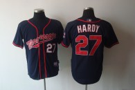 Minnesota Twins -27 J J Hardy Stitched Navy Blue Cool Base MLB Jersey