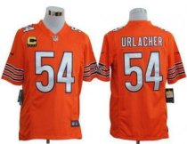 Nike Bears -54 Brian Urlacher Orange Alternate With C Patch Stitched NFL Game Jersey Nike Bears -54 Brian Urlacher Orange Alternate With C Patch Stitched NFL Game Jersey
