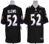 Nike Ravens -52 Ray Lewis Black Alternate With Art Patch Stitched NFL Game Jersey Nike Ravens -52 Ray Lewis Black Alternate With Art Patch Stitched NFL Game Jersey
