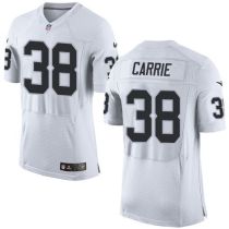 Nike Oakland Raiders #38 TJ Carrie White Men's Stitched NFL New Elite Jersey Nike Oakland Raiders #38 TJ Carrie White Men's Stitched NFL New Elite Jersey