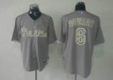 Philadelphia Phillies #6 Ryan Howard Grey USMC Cool Base Stitched MLB Jersey