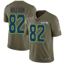 Nike Seahawks -82 Luke Willson Olive Stitched NFL Limited 2017 Salute to Service Jersey Nike Seahawks -82 Luke Willson Olive Stitched NFL Limited 2017 Salute to Service Jersey