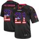 Nike Cardinals -21 Patrick Peterson Black Men's Stitched NFL Elite USA Flag Fashion Jersey