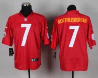 Nike Pittsburgh Steelers #7 Ben Roethlisberger Red Men's Stitched NFL Elite QB Practice Jersey