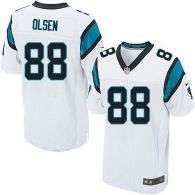 Nike Panthers -1 Cam Newton Lights Out Black With 20TH Season Patch Men's Stitched NFL Elite Jersey