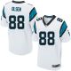 Nike Panthers -1 Cam Newton Lights Out Black With 20TH Season Patch Men's Stitched NFL Elite Jersey