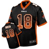 Nike Bengals -18 AJ Green Black Team Color Men's Stitched NFL Elite Drift Fashion Jersey