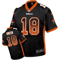 Nike Bengals -18 AJ Green Black Team Color Men's Stitched NFL Elite Drift Fashion Jersey Nike Bengals -18 AJ Green Black Team Color Men's Stitched NFL Elite Drift Fashion Jersey