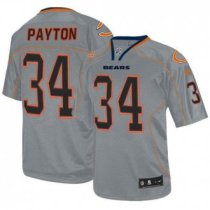 Nike Bears -34 Walter Payton Lights Out Grey Stitched NFL Elite Jersey Nike Bears -34 Walter Payton Lights Out Grey Stitched NFL Elite Jersey