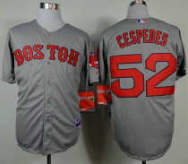 Boston Red Sox #52 Yoenis Cespedes Grey Cool Base Stitched Grey Jersey Boston Red Sox #52 Yoenis Cespedes Grey Cool Base Stitched Grey Jersey