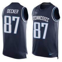 Nike Titans -87 Eric Decker Navy Blue Alternate Stitched NFL Limited Tank Top Jersey Nike Titans -87 Eric Decker Navy Blue Alternate Stitched NFL Limited Tank Top Jersey
