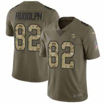 Nike Vikings -82 Kyle Rudolph Olive Camo Stitched NFL Limited 2017 Salute To Service Jersey Nike Vikings -82 Kyle Rudolph Olive Camo Stitched NFL Limited 2017 Salute To Service Jersey