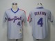 Mitchell and Ness New York Mets -4 Lenny Dykstra Grey Stitched Throwback MLB Jersey