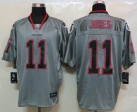 New Nike Atlanta Falcons 11 Jones Lights Out Grey Elite Jersey