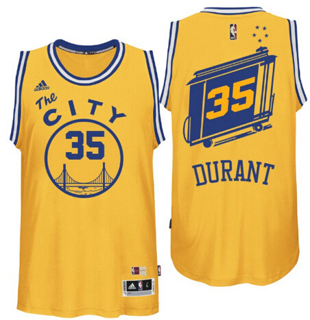 NBA Golden State Warriors -35 Kevin Durant yellow jerseys