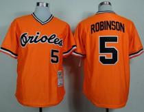 Mitchell and Ness 1975 Baltimore Orioles #5 Brooks Robinson Orange Throwback Stitched MLB Jersey Mitchell and Ness 1975 Baltimore Orioles #5 Brooks Robinson Orange Throwback Stitched MLB Jersey