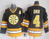 Boston Bruins -4 Bobby Orr Black Yellow CCM Throwback Stitched NHL Jersey Boston Bruins -4 Bobby Orr Black Yellow CCM Throwback Stitched NHL Jersey