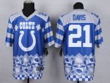Nike Indianapolis Colts #21 Vontae Davis Royal Blue Men‘s Stitched NFL Elite Noble Fashion Jersey