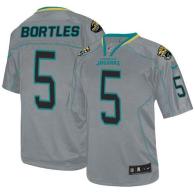 Nike Jacksonville Jaguars #5 Blake Bortles Lights Out Grey Men's Stitched NFL Elite Jersey