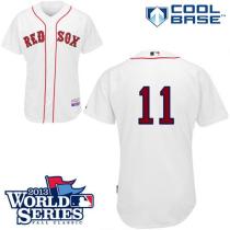 Boston Red Sox #11 Clay Buchholz White Cool Base 2013 World Series Patch Stitched MLB Jersey Boston Red Sox #11 Clay Buchholz White Cool Base 2013 World Series Patch Stitched MLB Jersey