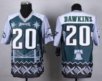 Nike Philadelphia Eagles #20 Brian Dawkins Midnight Green Men's Stitched NFL Elite Noble Fashion Jer Nike Philadelphia Eagles #20 Brian Dawkins Midnight Green Men's Stitched NFL Elite Noble Fashion Jer