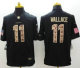 Nike Miami Dolphins -11 Mike Wallace Black NFL Limited Salute to Service Jersey