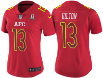 WOMEN'S AFC 2017 PRO BOWL INDIANAPOLIS COLTS #13 TY HILTON RED GAME JERSEY