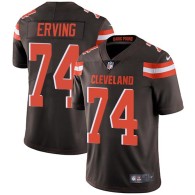 Nike Browns -74 Cameron Erving Brown Team Color Stitched NFL Vapor Untouchable Limited Jersey